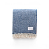 Blue cliffs blue throw