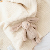 Waipapa White Baby Waffle Blanket