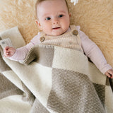 Beige Heritage Baby Blanket