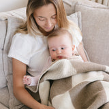 Beige Heritage Baby Blanket