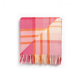 Okahu Orange Check Throw