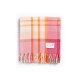 Okahu Orange Check Throw