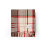 Ruanui Red Check Throw