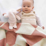 Pink Check Heritage Baby Blanket