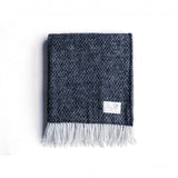 Napiers Bush navy throw