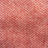 Ruanui red throw (Chevron pattern)