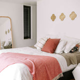 Ruanui red throw (Chevron pattern)