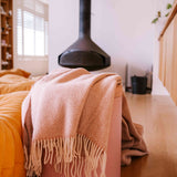 Pipipi pink throw (Chevron pattern)