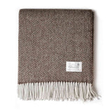 Matangi Mocha throw (Chevron pattern)