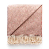 Pipipi pink throw (Chevron pattern)